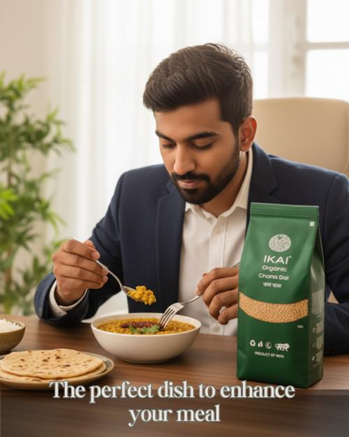 IKAI Organic Chana Dal | Grocsy