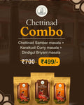 Narchuvai Foods Chettinad Combo (Chettinad Sambar Masala + Karaikudi Curry Masala + Dindigul  Biryani Masala) | Grocsy