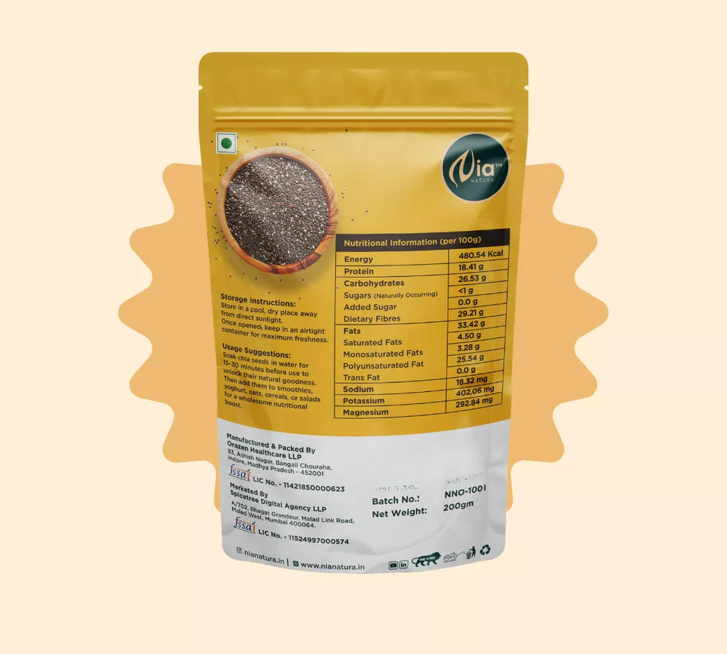 Nia Natura Chia Seeds | Grocsy