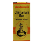 Baidyanath Chintamani Ras with Gold - 10 Tablets | Grocsy