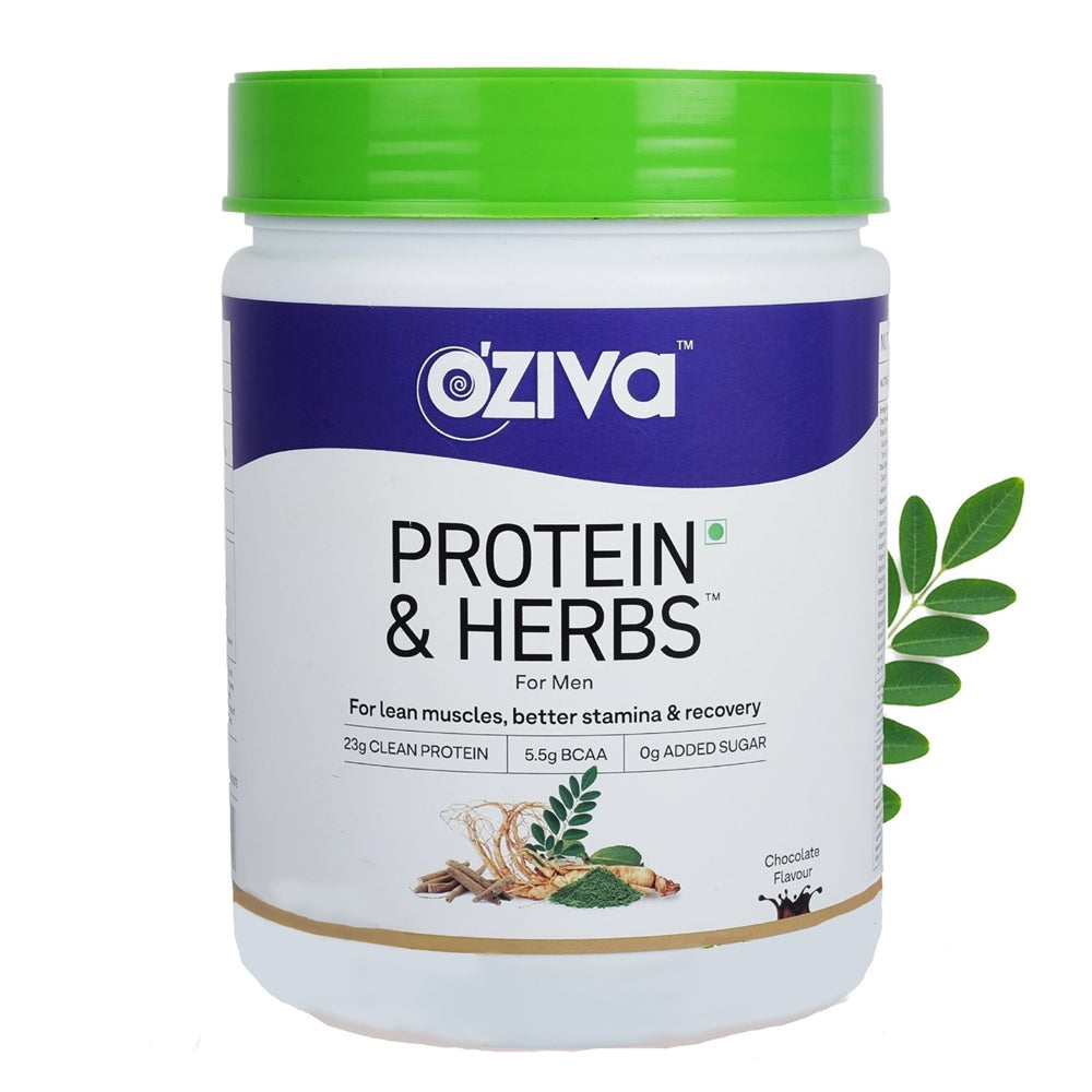 OZiva Protein & Herbs for Men | Grocsy