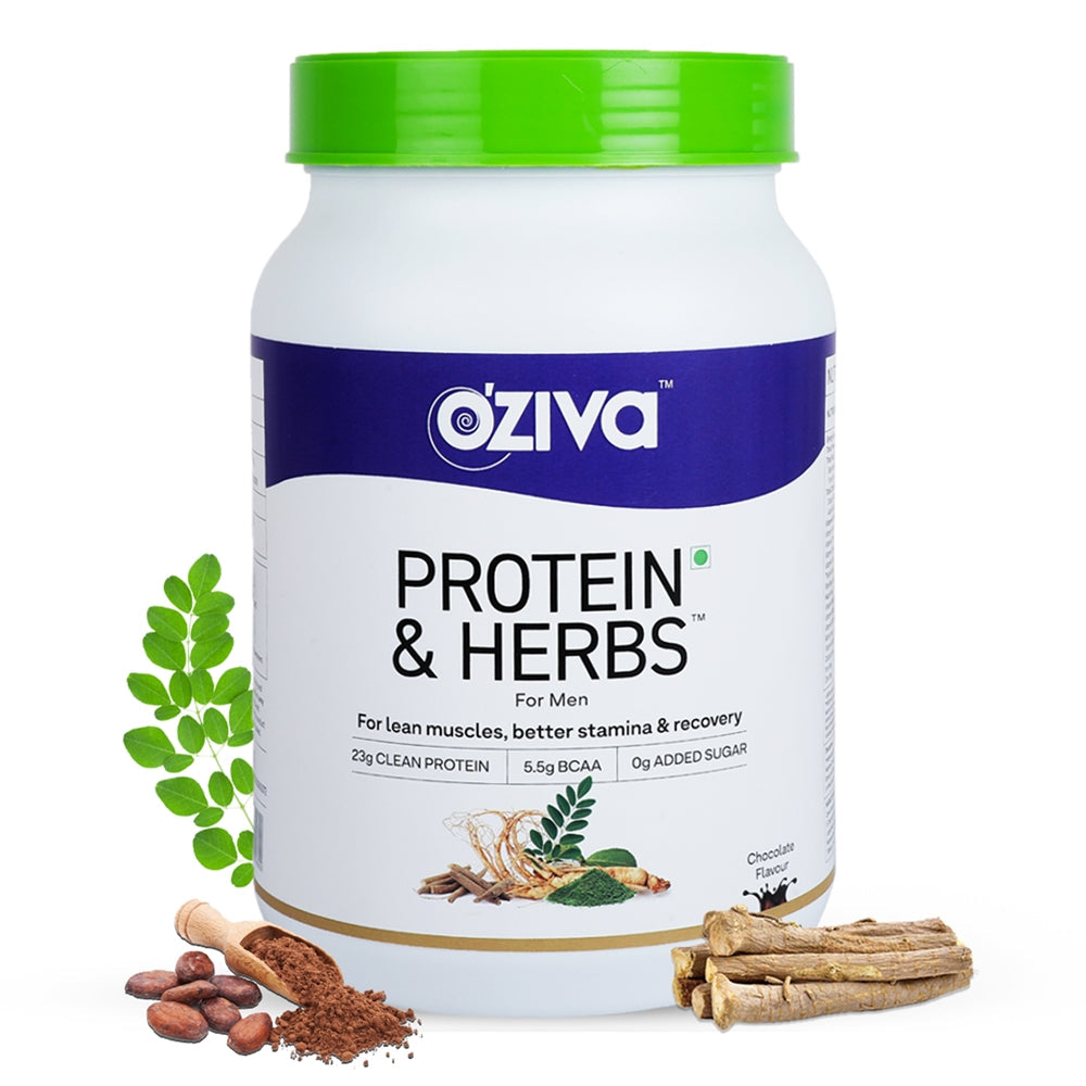 OZiva Protein & Herbs for Men | Grocsy