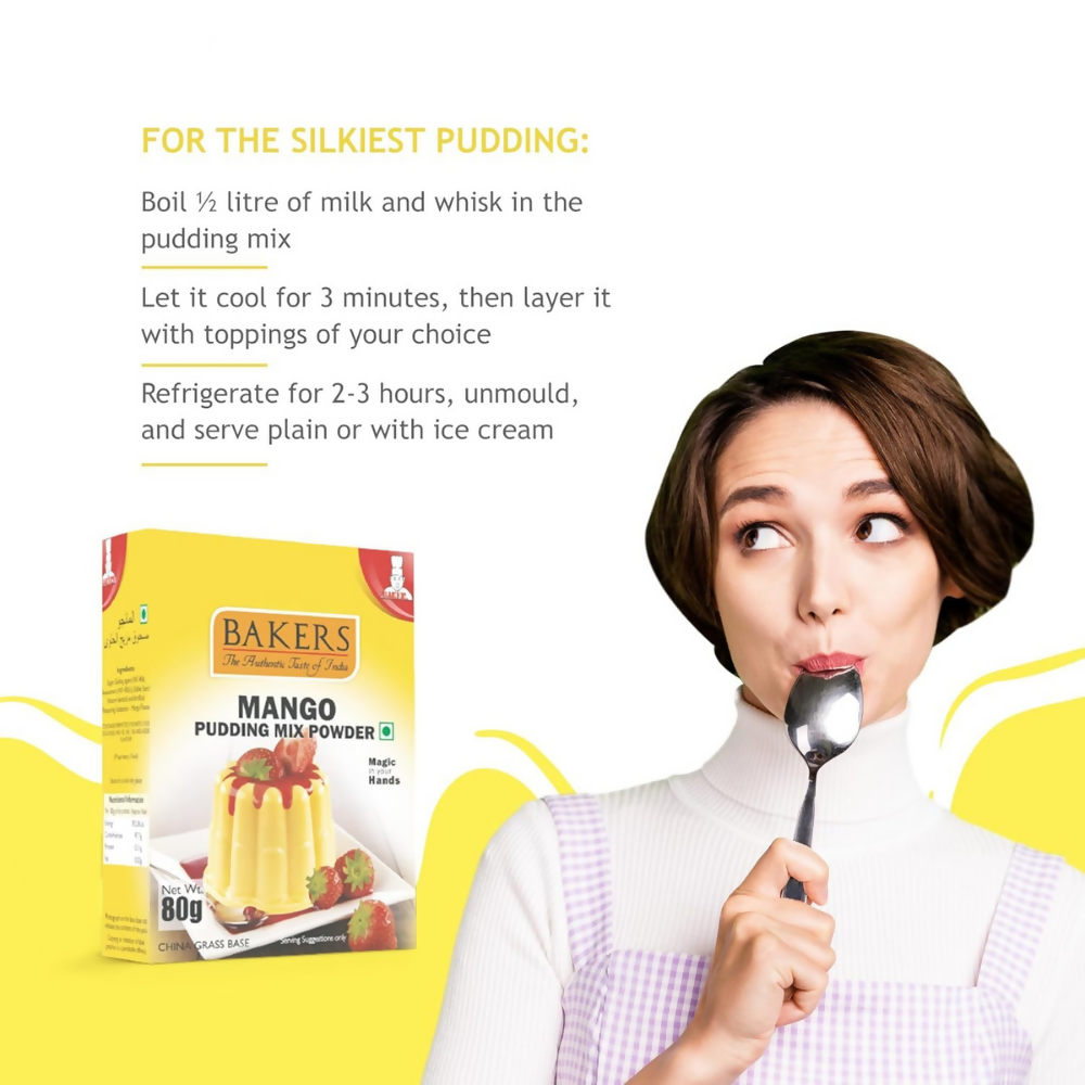 BAKERS Instant Pudding Mix - Mango Flavor | Grocsy