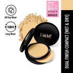 Lakme Xtraordin-Airy Compact, 2 In 1 Compact + Foundation, Lightweight, SPF17 - 04 Golden Creme | Grocsy