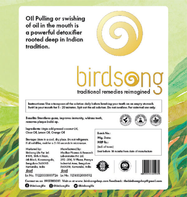 Birdsong Oil Pulling - Citrus | Grocsy