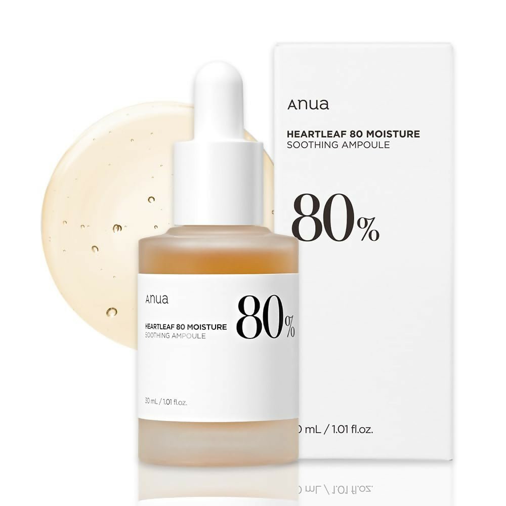 Anua Peach Heartleaf 80% Soothing Ampoule Highly Concentrated Skin Calm Serum - Korean Skincare | Grocsy