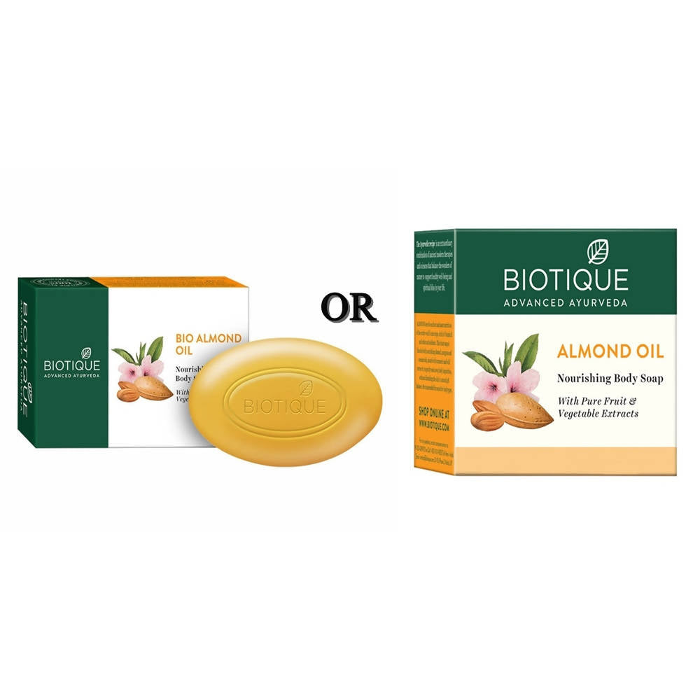 Biotique Advanced Ayurveda Bio Almond Oil Nourishing Body Soap | Grocsy