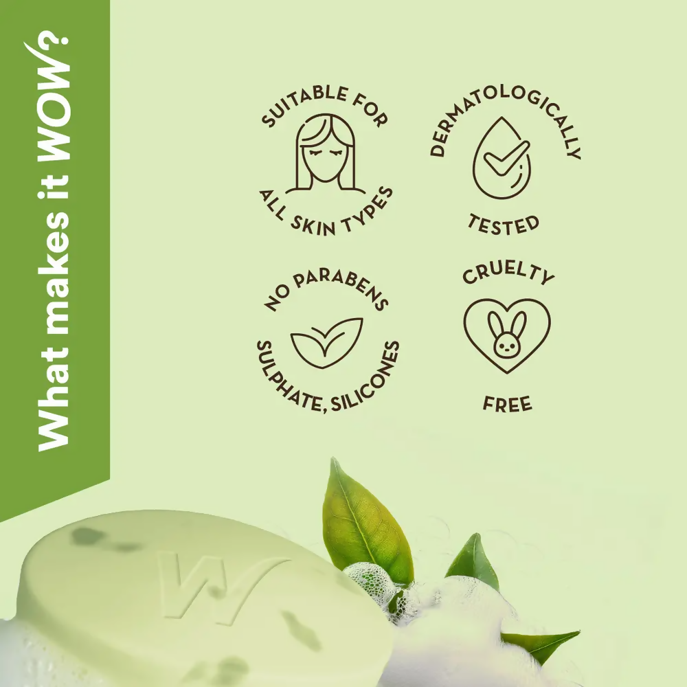 Wow Skin Science Green Tea & Ceramide Moisturizing Soap | Grocsy