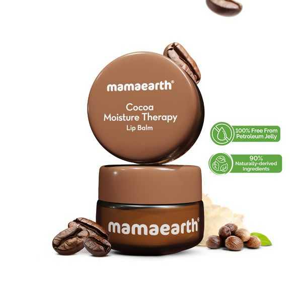Mamaearth Cocoa Moisture Therapy Lip Balm with Cocoa Butter & Coffee For Dry & Chapped Lips | Grocsy