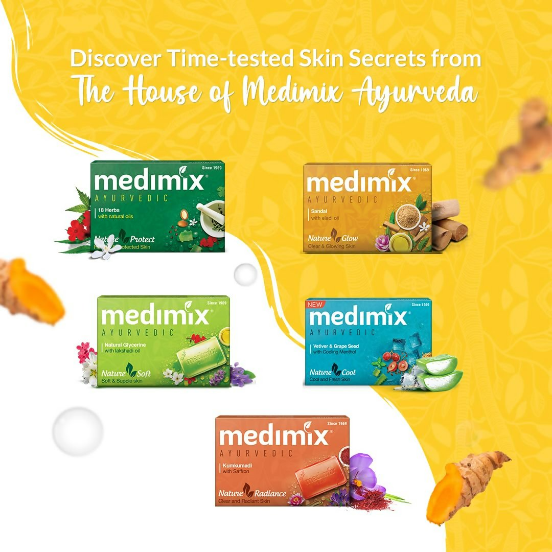 Medimix Ayurvedic Tumeric & Argan Oil Bathing Bar | Grocsy