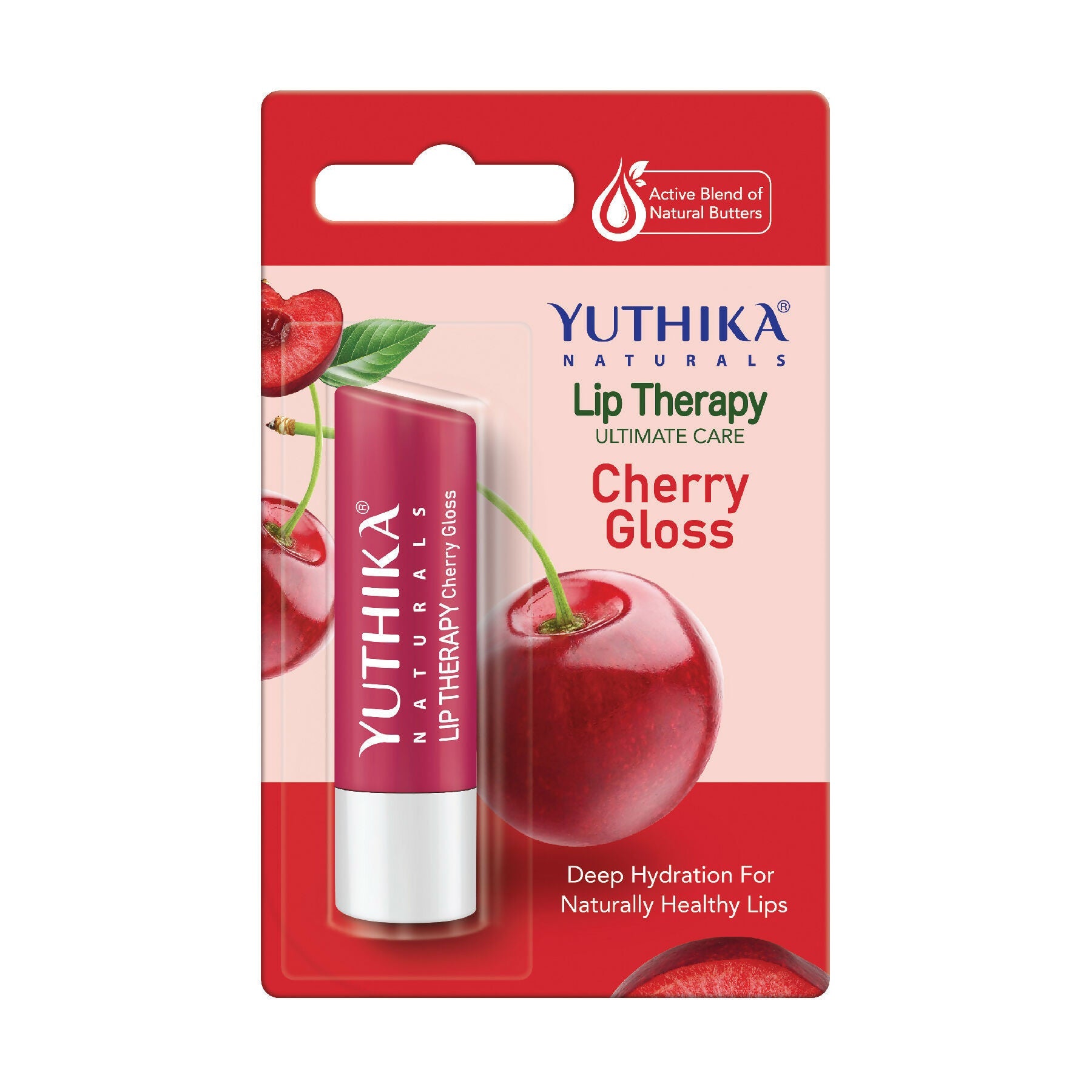 Yuthika Moisturizing Lip Balm – Cherry Gloss | Grocsy