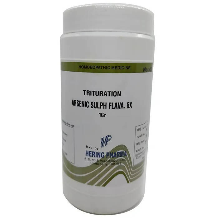 Hering Pharma Arsenic Sulph Flava Trituration Tablet | Grocsy