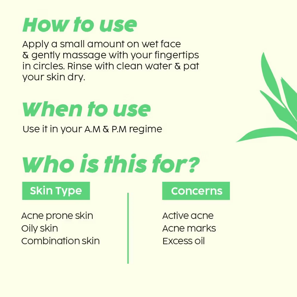 PLIX The Plant Fix 0.5% Salicylic Acid Jamun Face Wash Cleanser | Grocsy