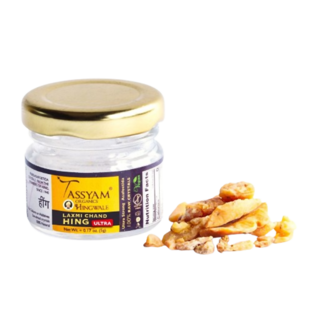 Tassyam Organics Laxmi Chand ULTRA Raw Hing Crystals | Grocsy