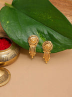 Ruby Raang Gold Dangler Earrings | Grocsy