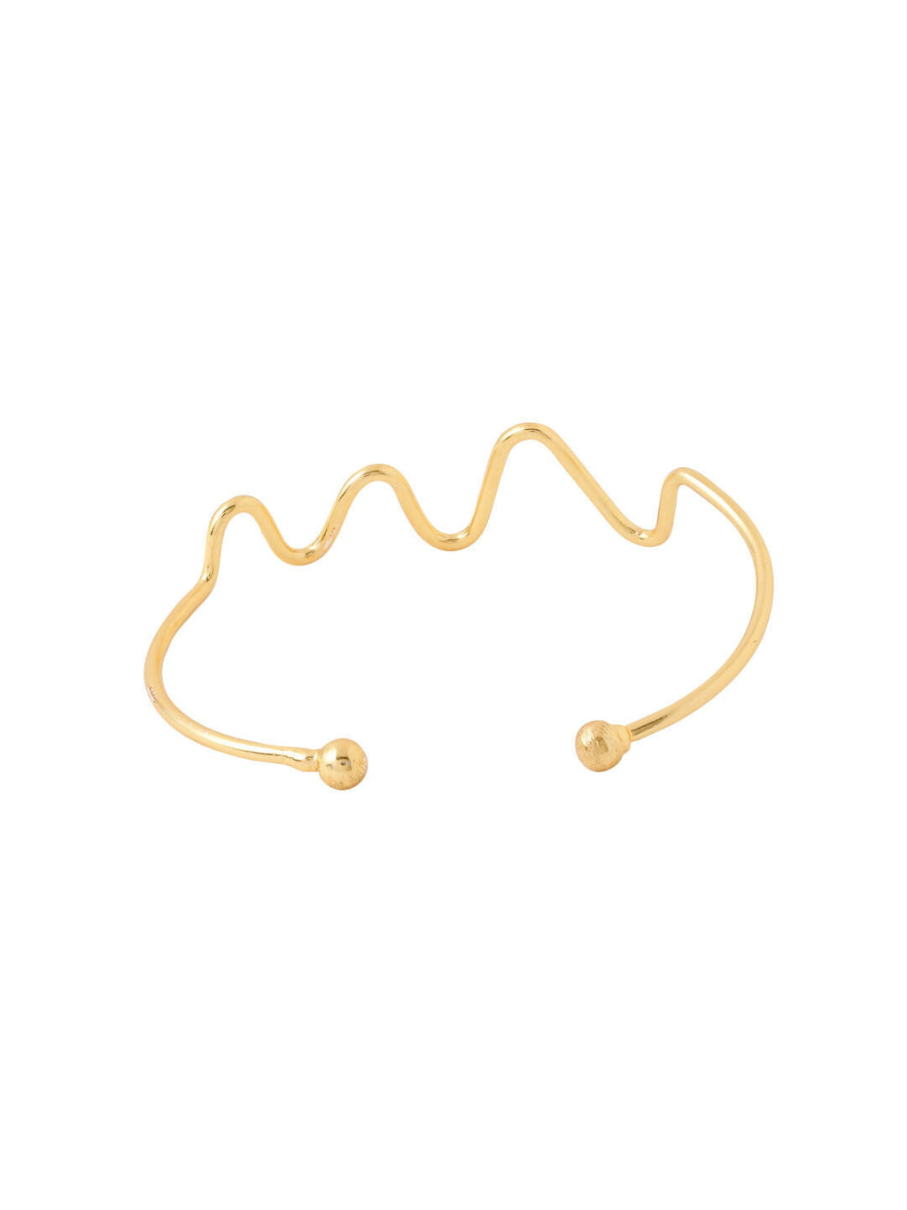 NVR Women Gold-Polished Adjustable Kada Bracelet | Grocsy