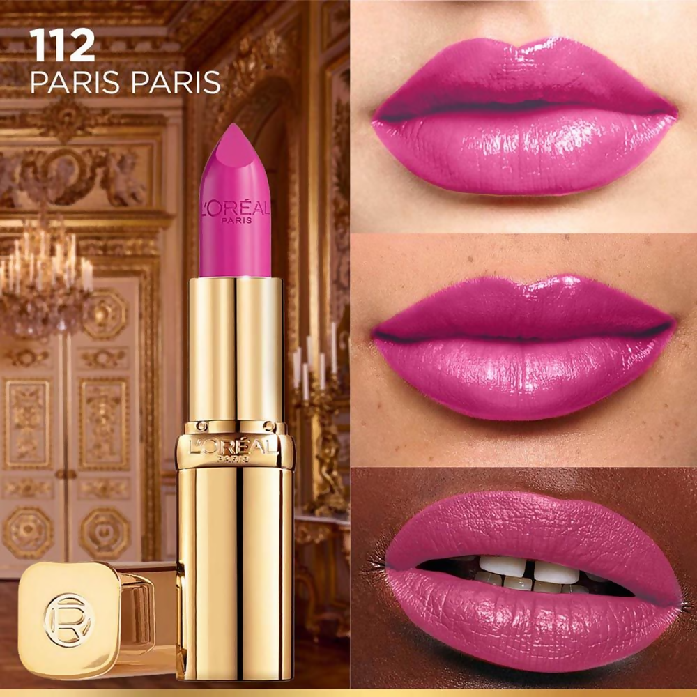 L'Oreal Paris Color Riche Satin Lipstick - 112 Paris Paris | Grocsy