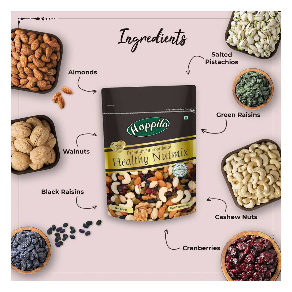 Happilo Healthy & Nutritious Premium Nut Mix | Grocsy
