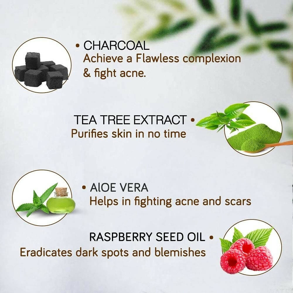 NutriGlow NATURAL'S Bamboo Charcoal Face & Body Scrub | Grocsy