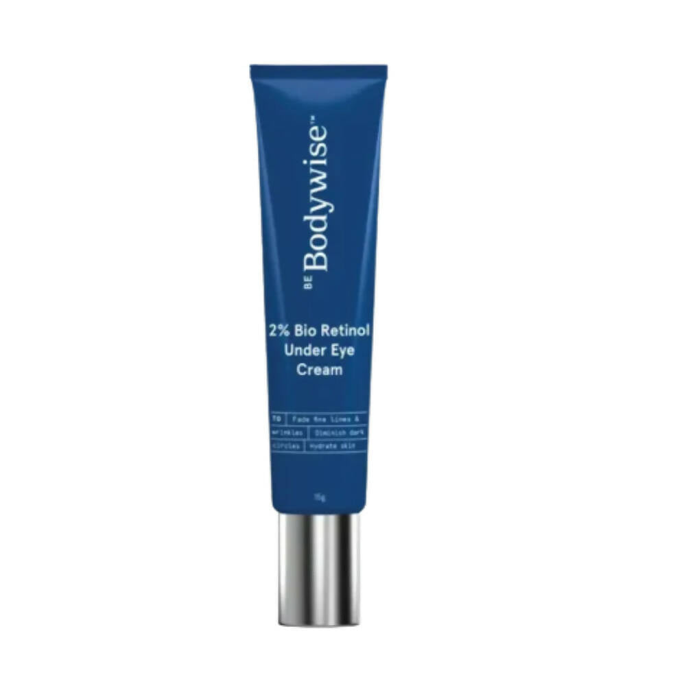BeBodywise 2% Bio Retinol Under Eye Cream for Dark Circles, Fine Lines & Wrinkles | Grocsy