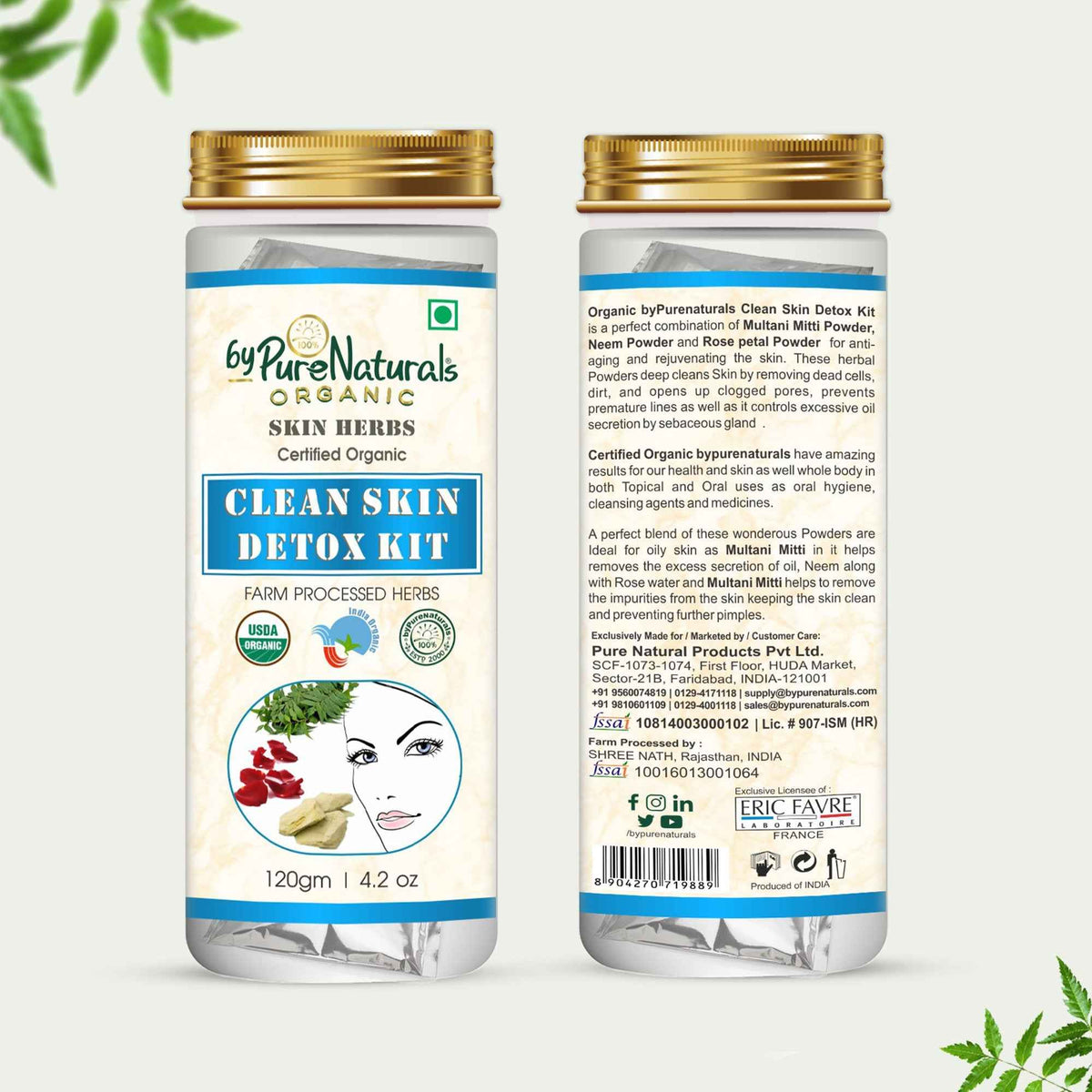 byPureNaturals Organic Skin Detox Kit | Grocsy