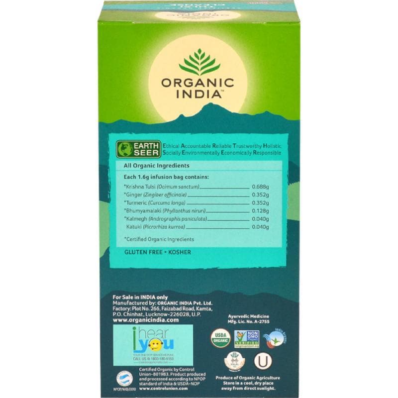 Organic India Tulsi Cleanse 25 Tea Bags | Grocsy