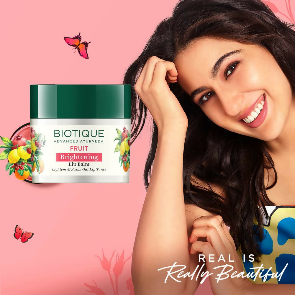 Biotique Fruit Whitening/Brightening Lip Balm | Grocsy