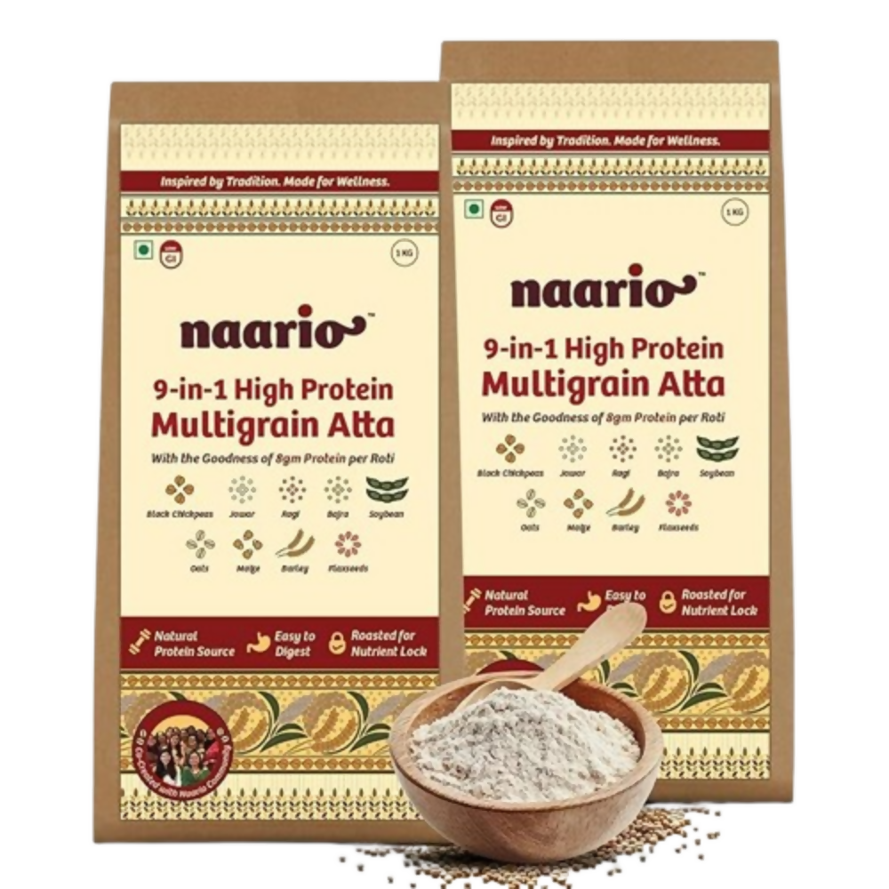 Naario 9-in1 Multigrain Atta (No Wheat) | Grocsy