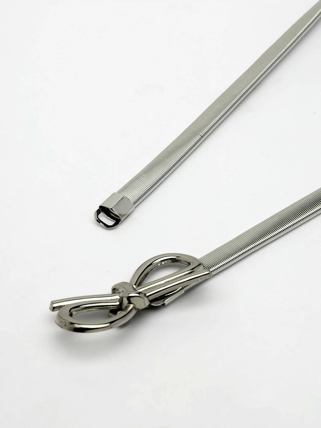 NVR Women Circular Silver Plated Stretchable Metal Belt | Grocsy