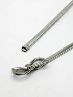 NVR Women Circular Silver Plated Stretchable Metal Belt | Grocsy