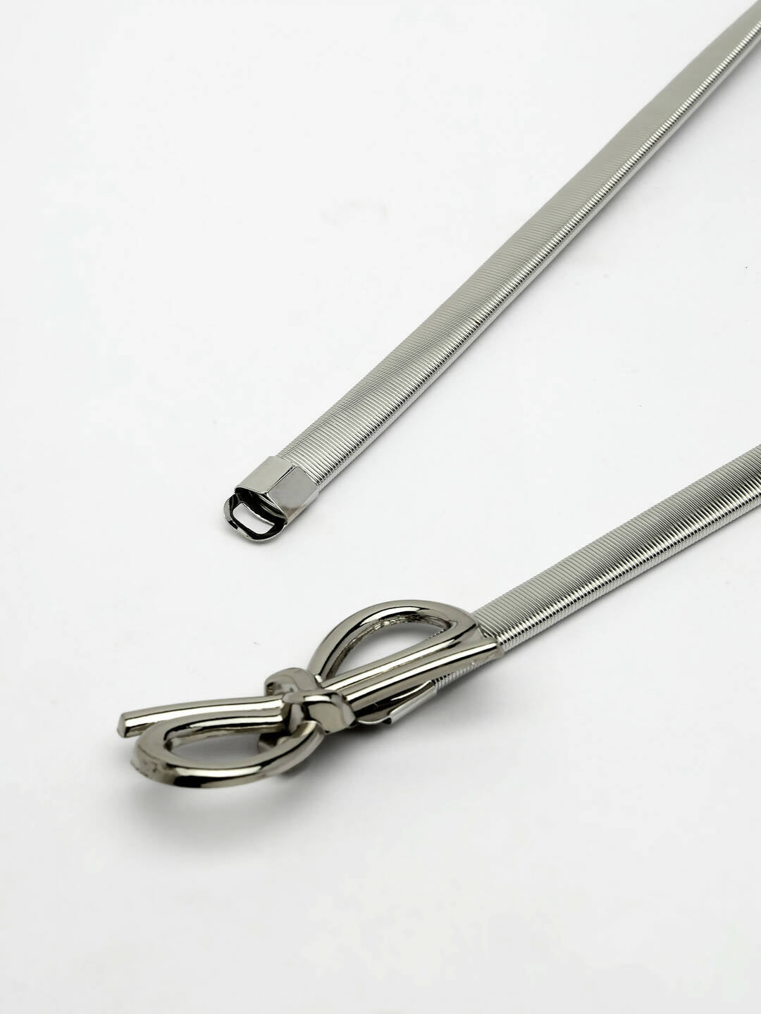 NVR Women Circular Silver Plated Stretchable Metal Belt | Grocsy