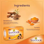 Santoor Sandal & Turmeric Soap | Grocsy