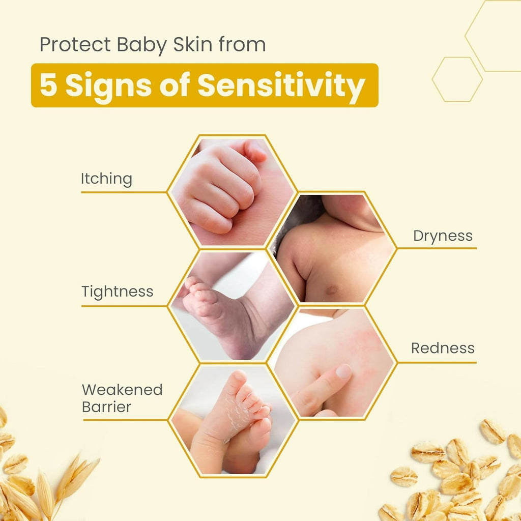 Mother Sparsh Simply Unscented Baby Face Cream with Oatmeal, for Sensitive Skin | Grocsy