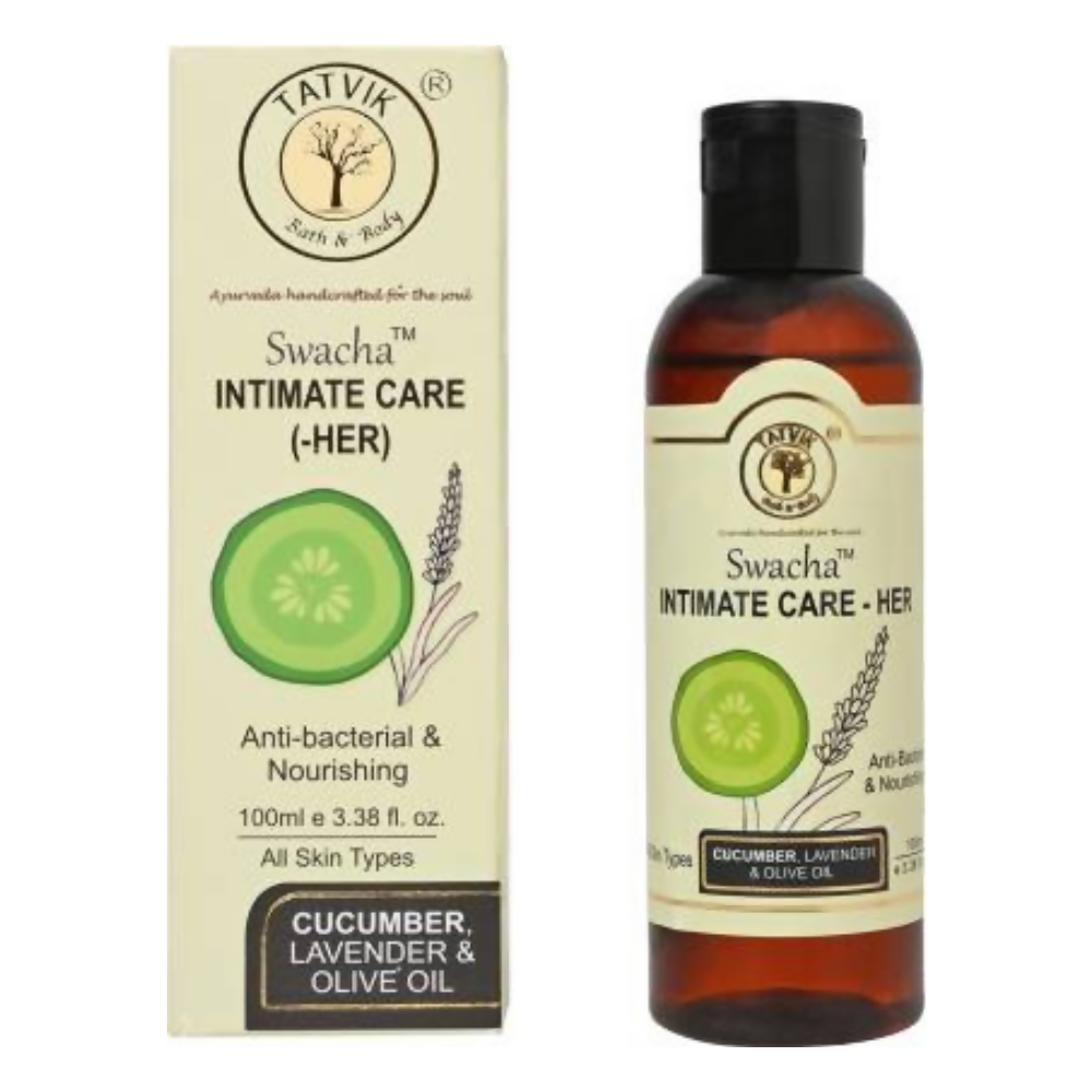 Tatvik Ayurveda Swacha Intimate Care Her (Cucumber, Lavender & Olive Oil) | Grocsy