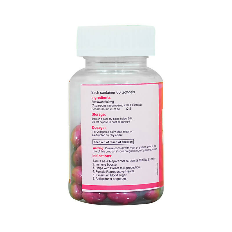 KBK Herbals Shatavari Extract Capsules | Grocsy