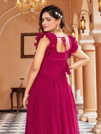 Joban Fashion Rani Readymade Dress With Sequins embroidery Work | Grocsy