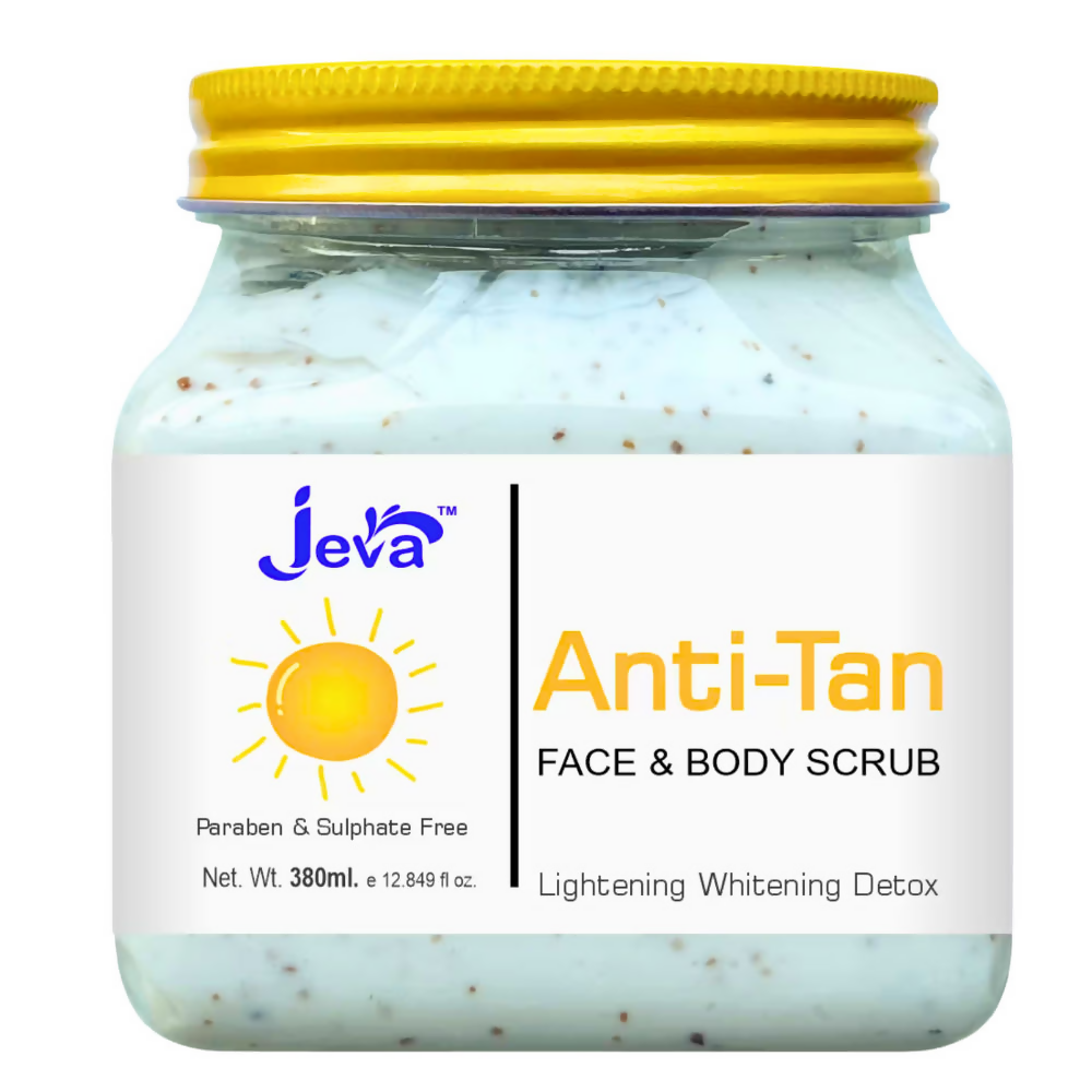 Jeva Anti-Tan Detox Scrub - Skin Brightening & Tan Removal Gel | Grocsy