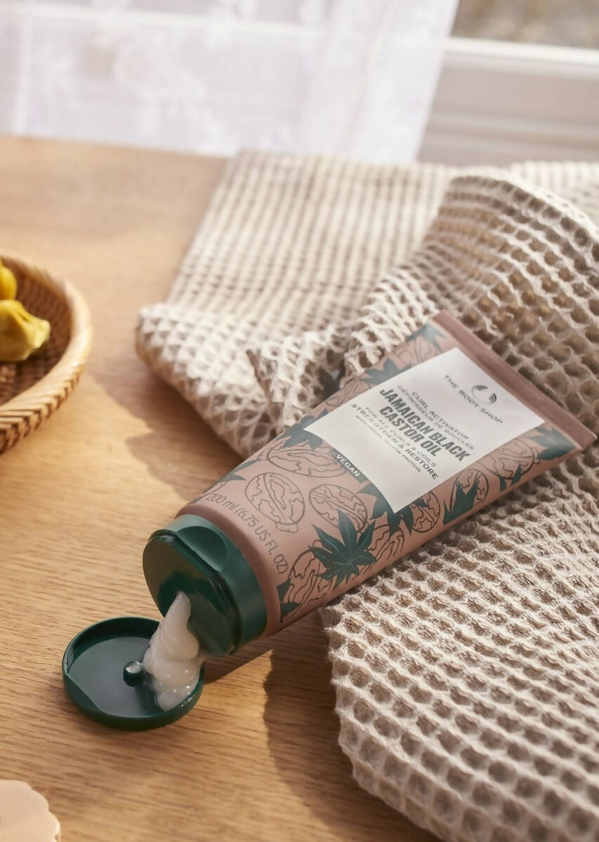 The Body Shop Jamaican Black Castor Oil Curl Activator for Curly Hair | Grocsy