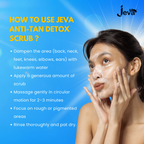 Jeva Anti-Tan Detox Scrub - Skin Brightening & Tan Removal Gel | Grocsy
