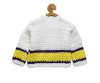 Chutput Kids White Coloured Solid Pullover with ROCK Detail | Grocsy