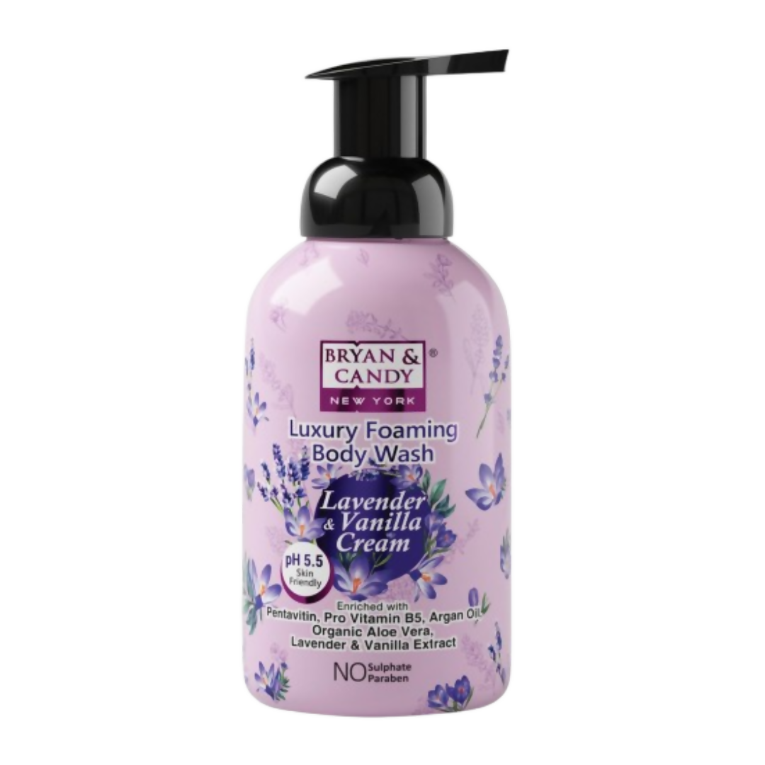 Bryan & Candy Luxury Foaming Body Wash - Lavender & Vanilla | Grocsy