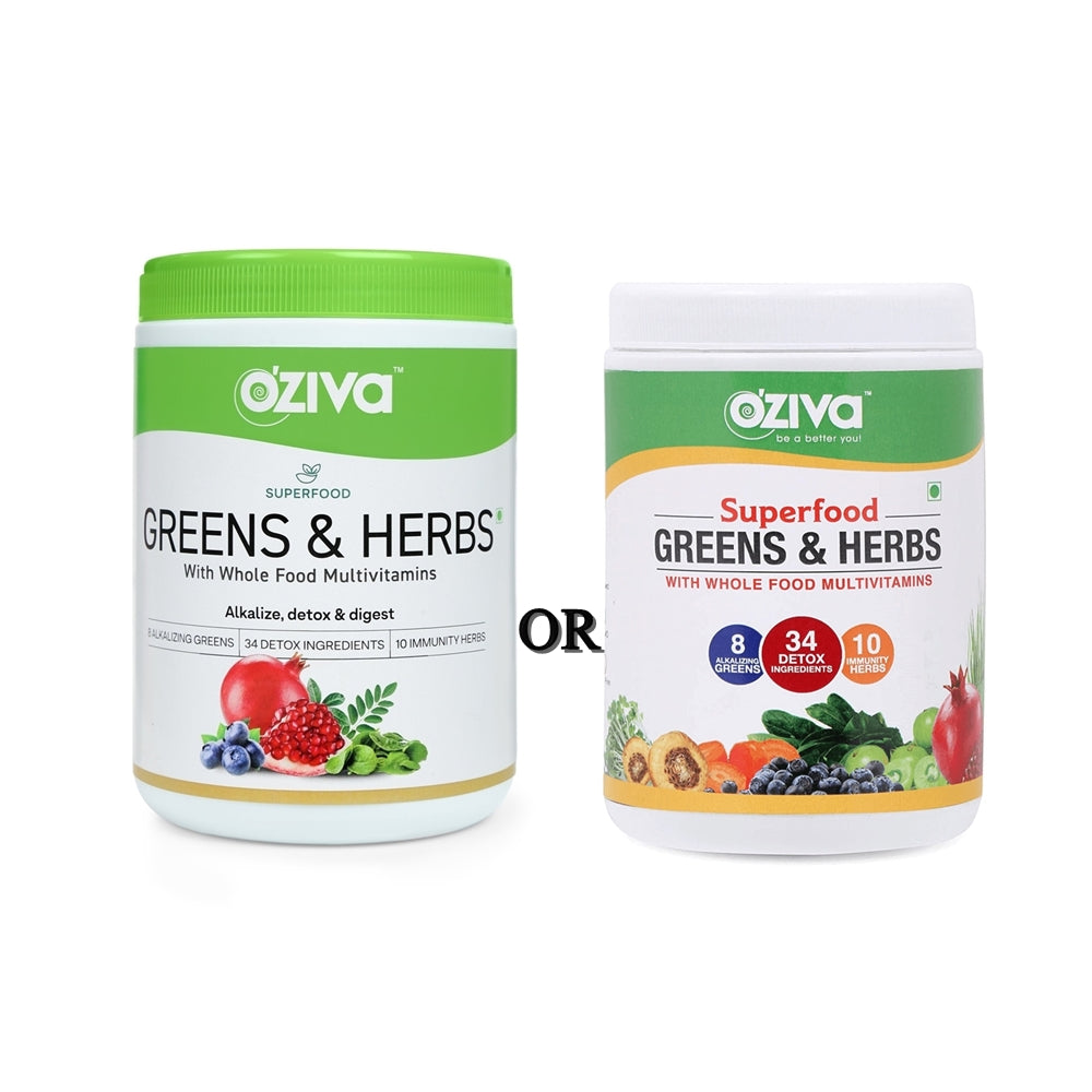 OZiva Superfood Greens & Herbs With Whole Food | Grocsy