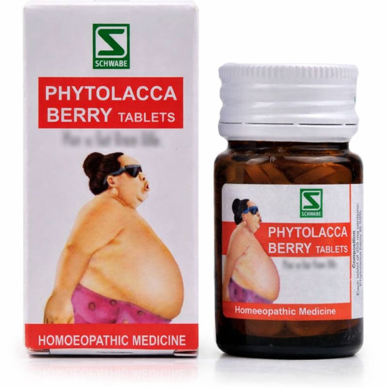 Homeobuy Remedies Schwabe Phytolacca Berry Tablet - Set of 4 | Grocsy