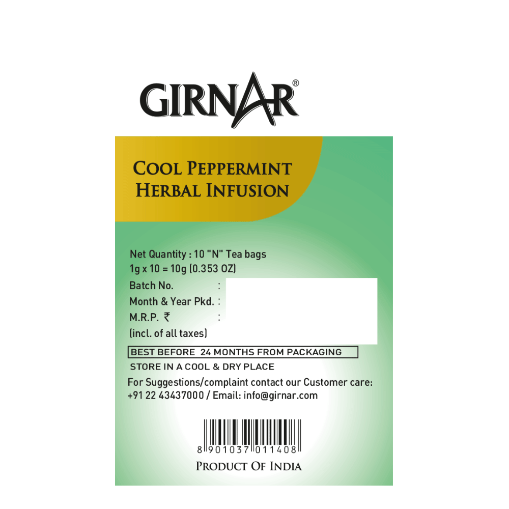 Girnar Cool Peppermint Herbal Infusion | Grocsy