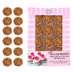 Confect Copper | Edible Metallic Sugar Roses Topper | Grocsy