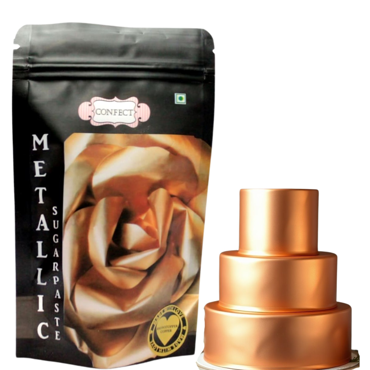 Confect Showstopper Copper | Edible Sugar Paste | Grocsy
