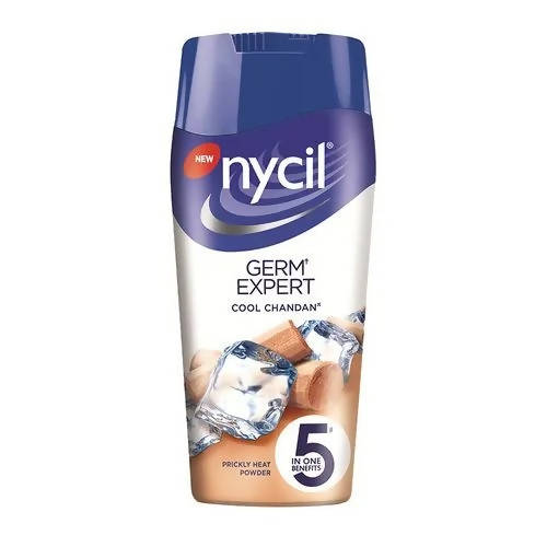 Nycil Germ Expert Cool Chandan Prickly Heat Talcum Powder | Grocsy