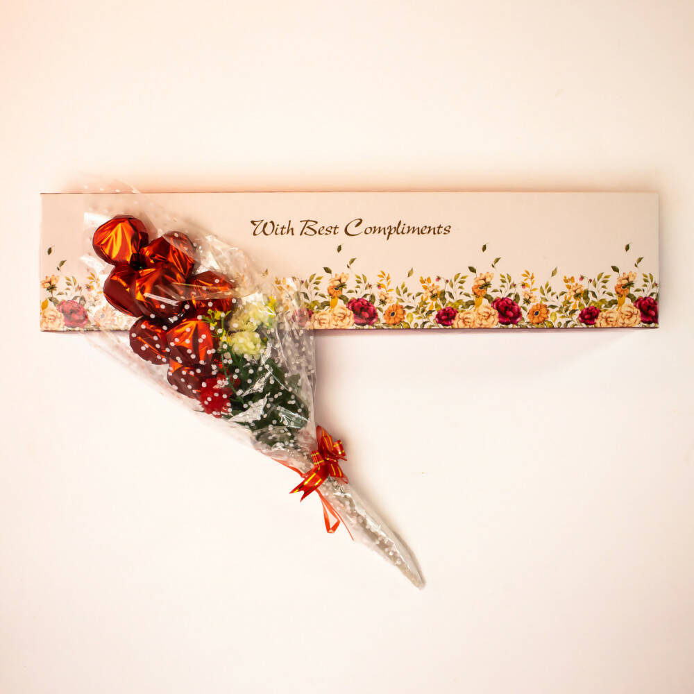 Dibha Women's Day Chocolate Bouquet Love For Her (Heart Shape) | Grocsy