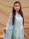 Yufta Cotton Blue Sleeveless Kurta Dupatta Set | Grocsy