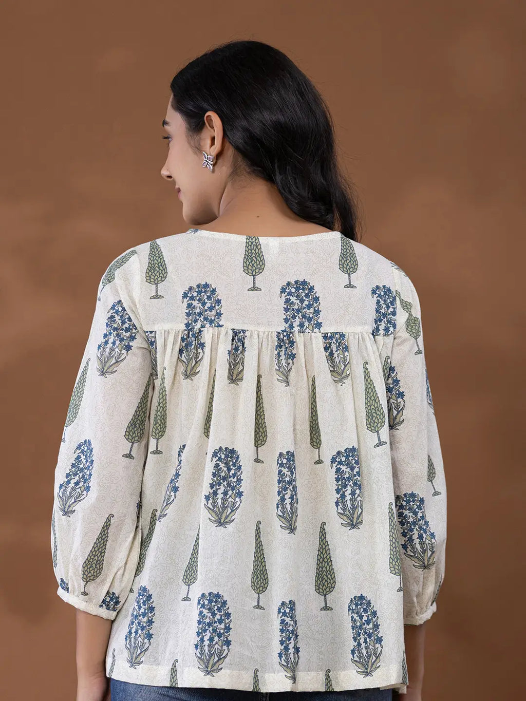 Yufta Cotton Printed Top | Grocsy